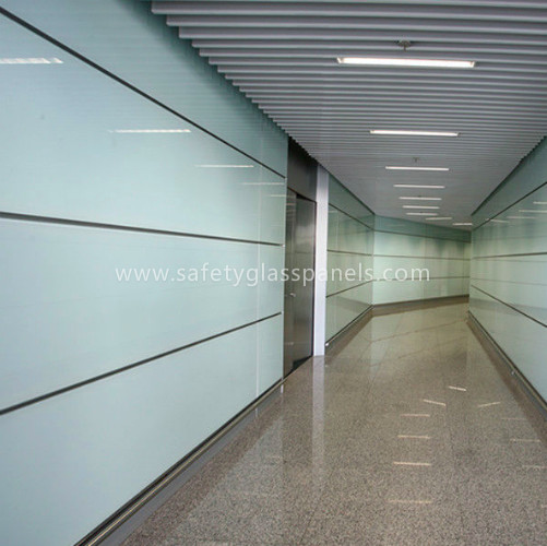 Skylight 5mm two layers laminated toughened glass , Processed Solid Bent Laminated Glass