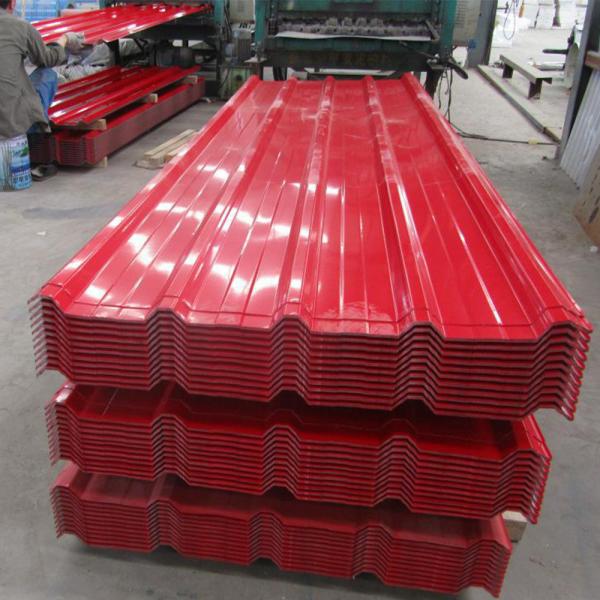 0.5mm Pre-painted Galvanized Steel Roofing Sheet in Red Color for Building Roof Cover