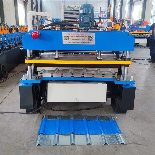 High Rib Color Steel Roofing Sheet Metal Sheet Cold Roll Forming Machine