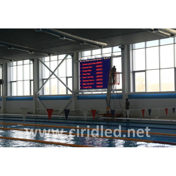 Wall Mounting Indoor Advertising LED Display / Full Color P4 LED Video Wall