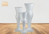 White Fiberglass Floor Vases Homewares Decorative Items Wedding Centerpiece Table Vases