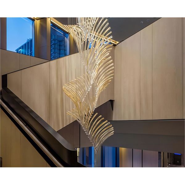 OEM ODM Европейский дизайнерский стиль освещение длинное стекло подвесный свет 3000K