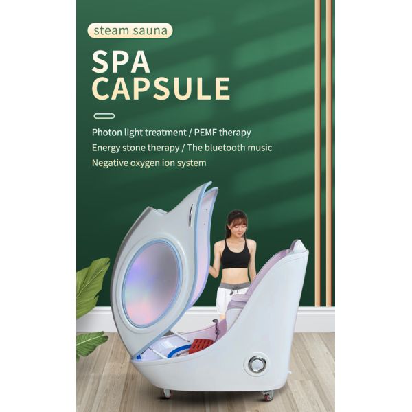 200 Вт Дальний инфракрасный луч Ароматическая спа Паровая капсула Капсульная терапия Красота Пот