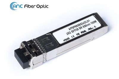 módulo do transceptor dos DOM do transceptor 850nm 100m da fibra ótica do SÊNIOR de 25G SFP28