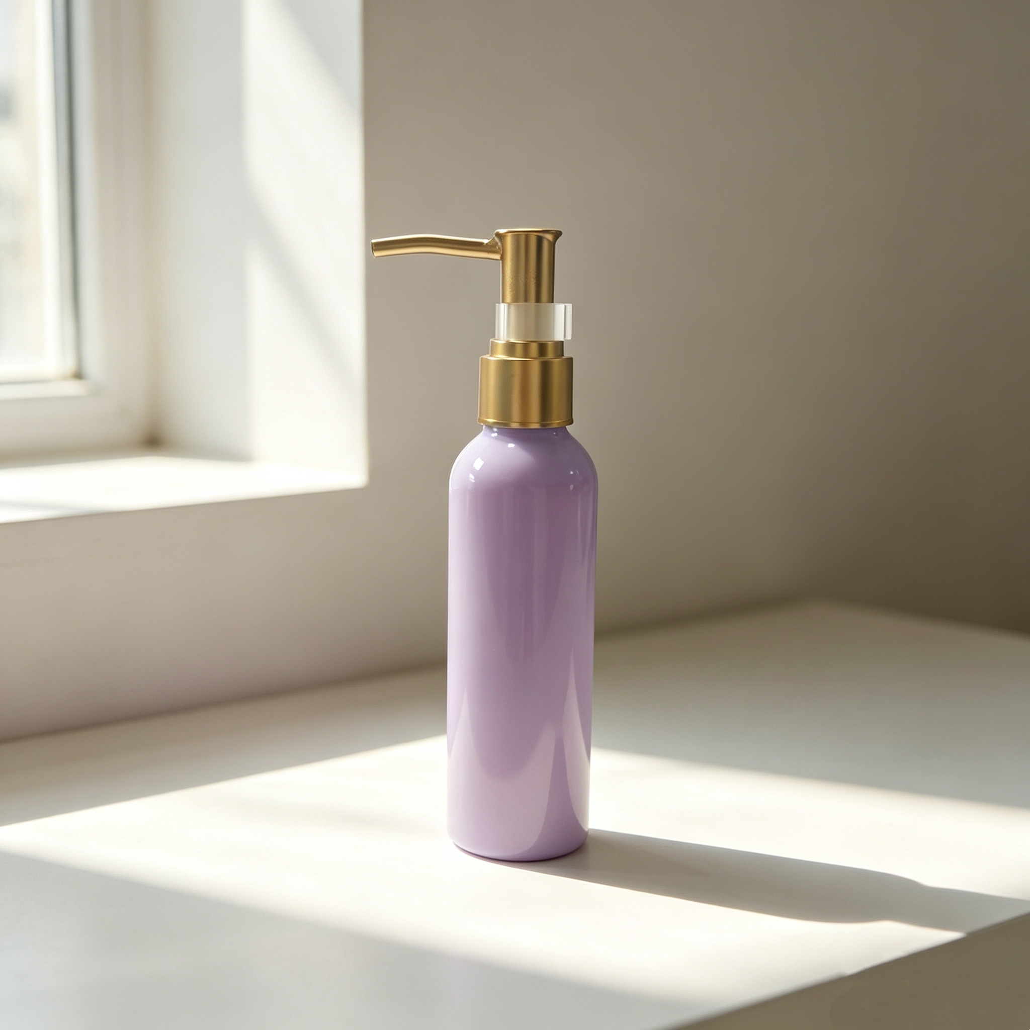 50ml and 100ml Aluminum Personal Care Cleansing Oil Pump Bottle for Personal Care Use
