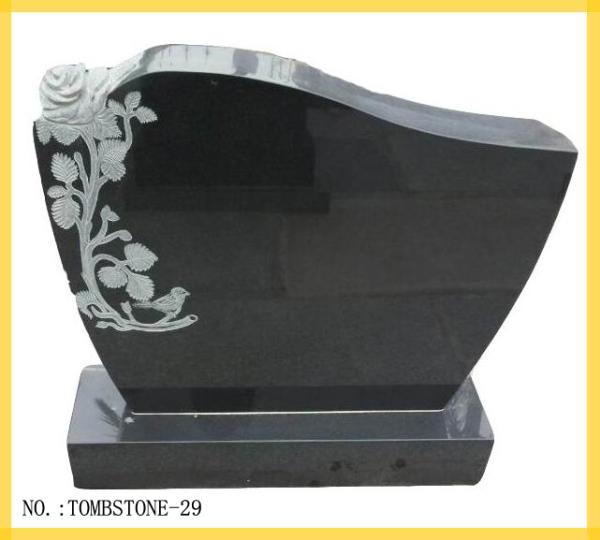 Stone Tombstone Granite Gravestone Monument Memorial (YKTMS-29)