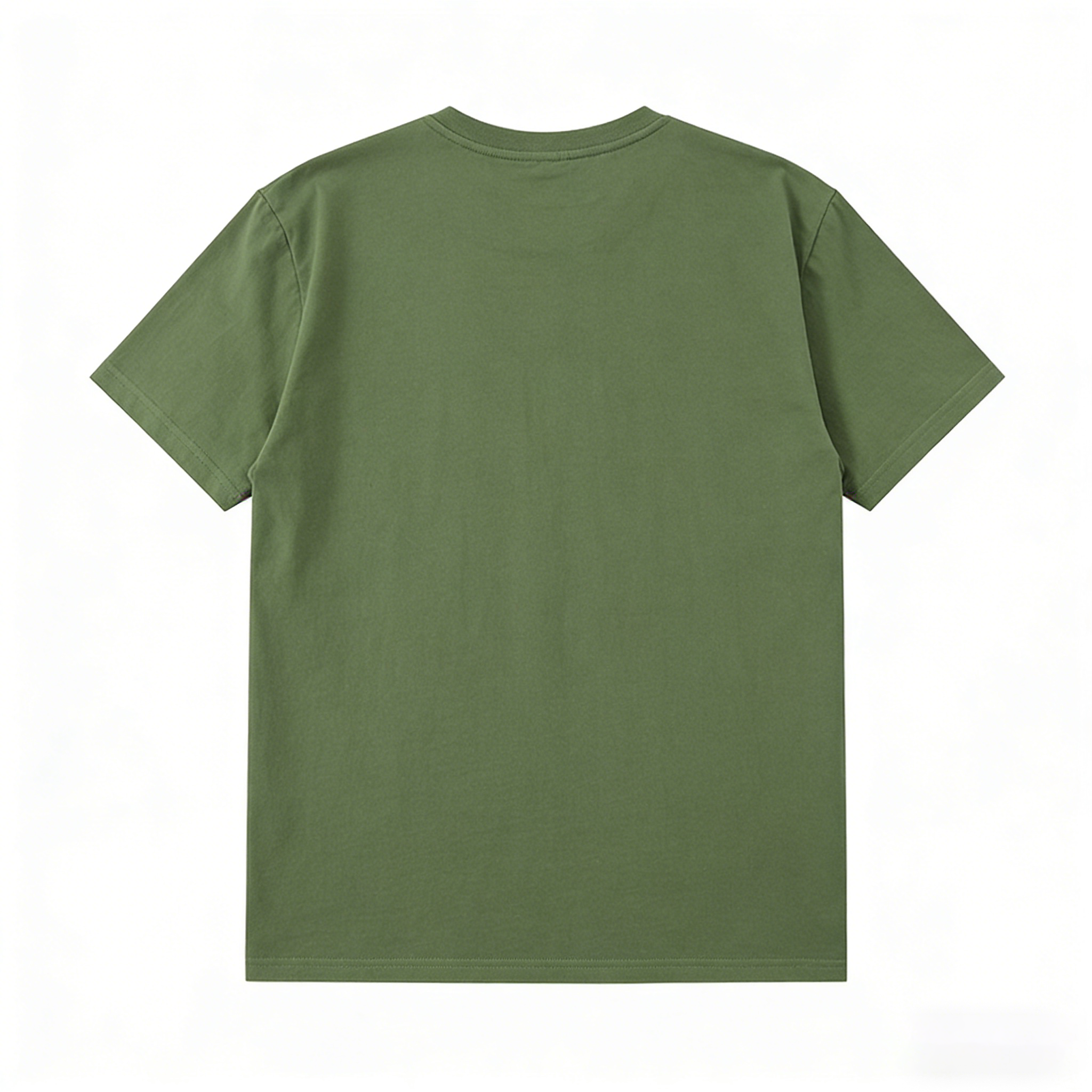Men's Heavyweight Crewneck T-Shirt - Premium Cotton, Relaxed Fit, Solid Color Basics