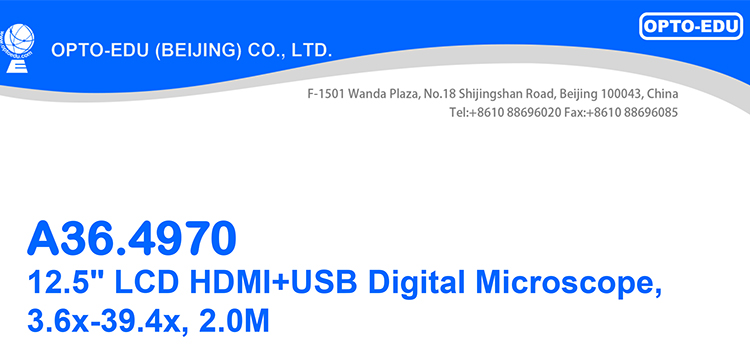 3.6x - микроскоп A36.4970 39.4x 2.0m Sony Cmos цифров оптически