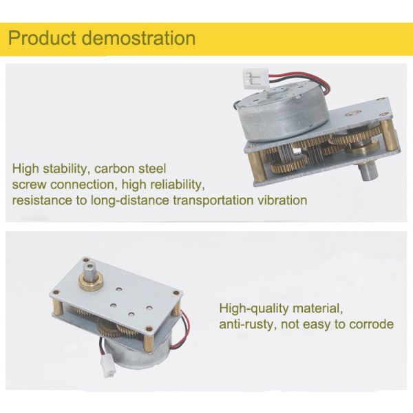 27RPM DC Worm Gear Motor 6V Tiny Metal Gear Motor For Gas Valve