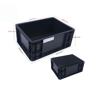 ESD Stackable Containers Antistaic Conductive Plastic Box