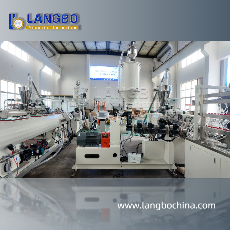 PVC Profile Production Line | Extruder  Calibration Cutting Unit