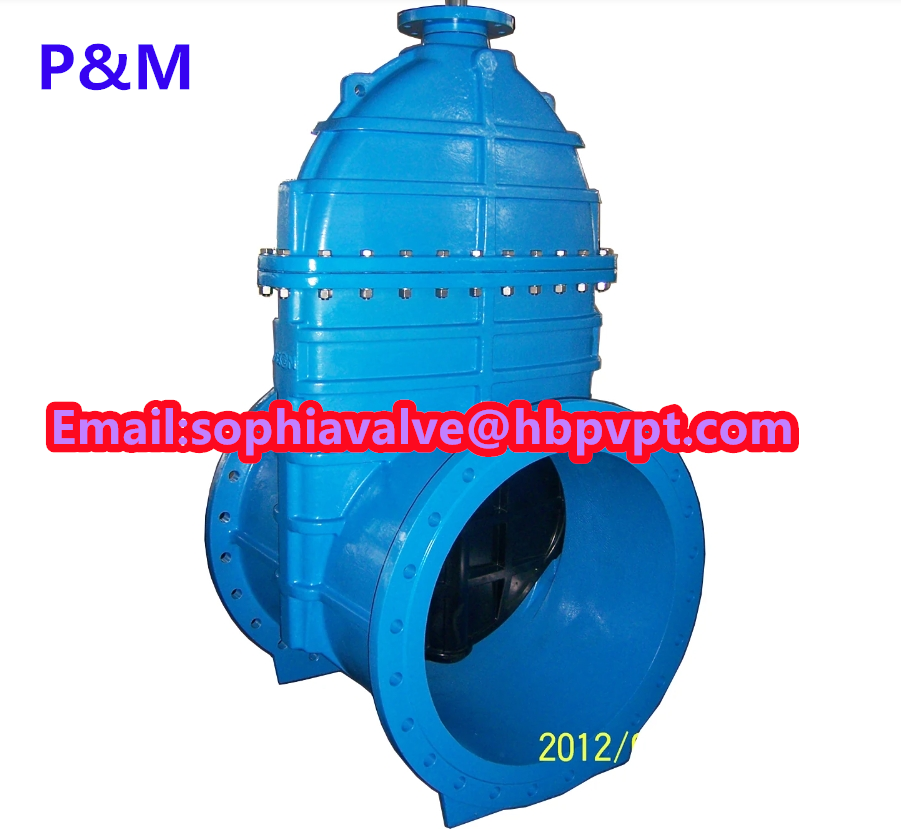 DIN3352 resilient seal cast iron gate valve