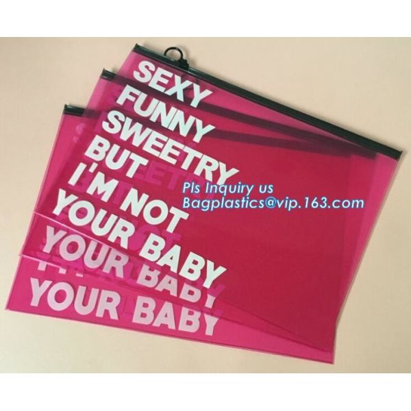 bag with window and zipper/slider zipper bag/aluminum foil zip lock bag, EVA PVC slider zipper bag for travel accessorie