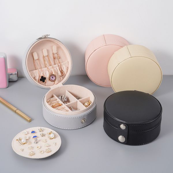 Jewellery Case Velvet Travel Jewelry Box Organizer With Customized Color For Benefit