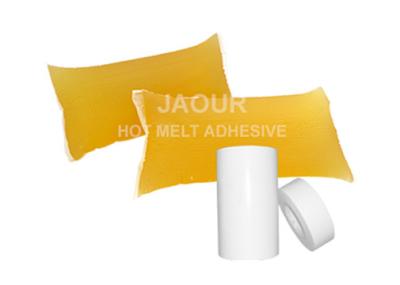 Permanent Label PSA Hot Melt Glue Adhesive Light Yellow Color