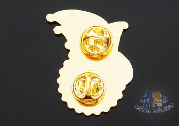 Full Color Enamel Custom And Stock Metal Lapel Pin Badges Gift Items Imitation Gold Plating