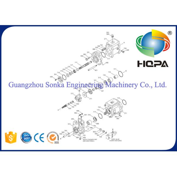 Изготовленный на заказ комплект для ремонта насоса усилителя руля для экскаватора Р210ЛК-3Х Р210ЛК-3 ХИУНДАИ