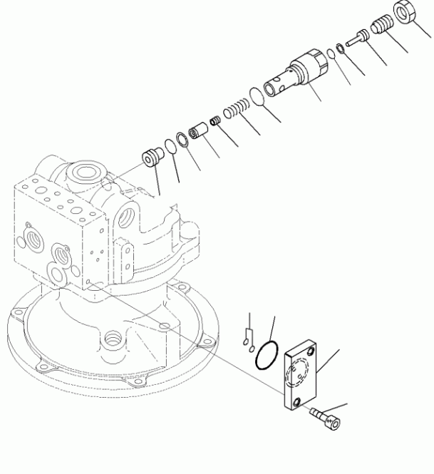 Komatsu Swing Motor Pc200-8m0 Slewing Motor 706-7g-01140 706-7g-01170 706-7g-71141 Excavator Fit
