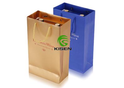 Luxury Classic Modern Retail Shop Bags 4 Design For Wine Bottle Paper Material