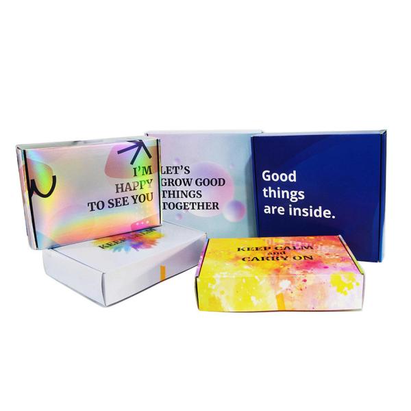 Corrugated Board Full Color Printed Boxes Jewelry Hat Sunglasses Mailer Packaging Boxes
