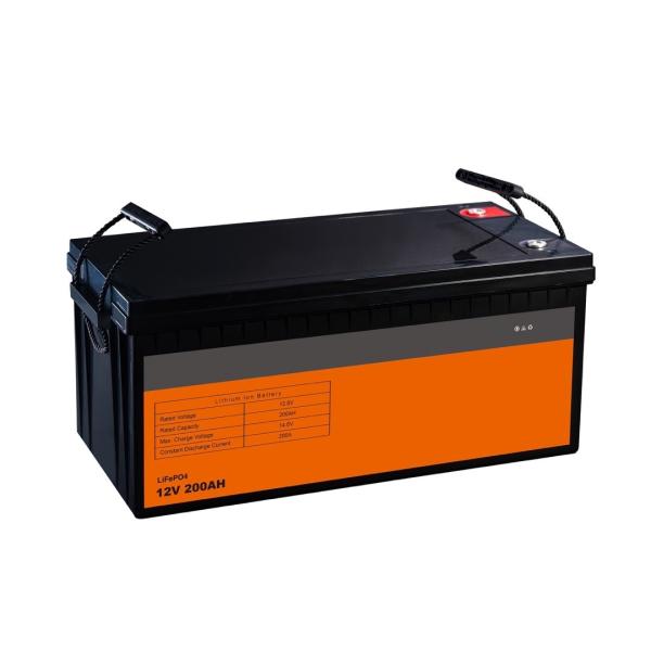4000 capacidade verdadeira da bateria 100% da vida de ciclos 12V 200AH LifePO4, 100A incorporado BMS, 10 anos de vidas