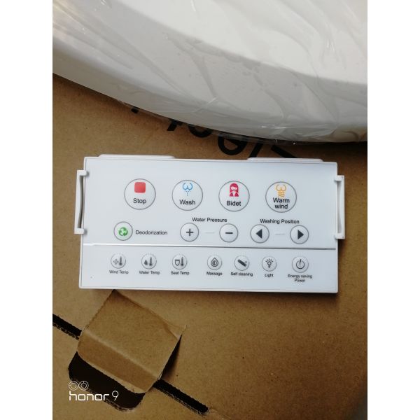 ABS Instant Heating Electric Heated Bidet Bathroom Smart Toilet Seat Cover With Remote