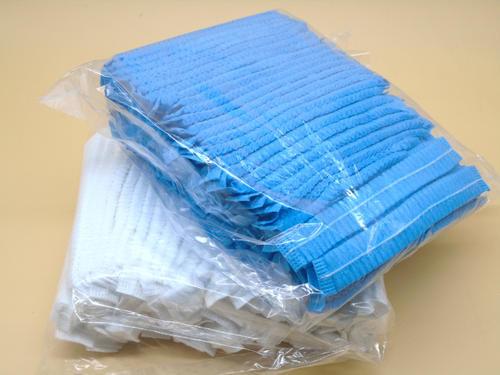 Disposable Blue Surgical Bouffant Medical Hair Nets Bouffant  For Men