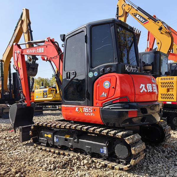 Mini Used Kubota KX165 Excavator 5.5 Tonnage Weight 0.24m3 Bucket Capacity