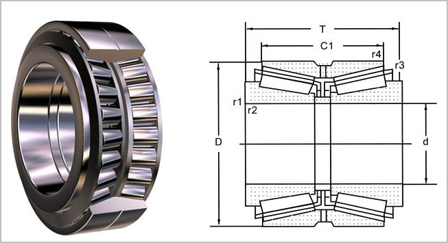 Double Row M268730/M268710CD Precision Tapered Roller Bearings 381x590.6x244.5mm GCR15