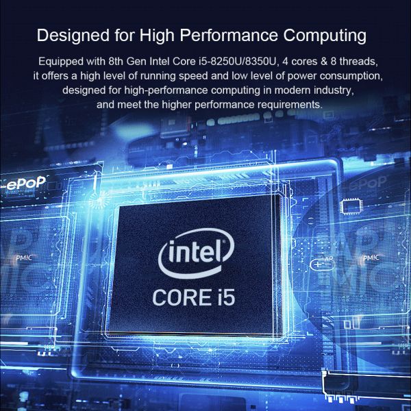 Dual LAN Dual COM Fanless Industrial PC With Dual Channel DDR4 Win 10 Linux
