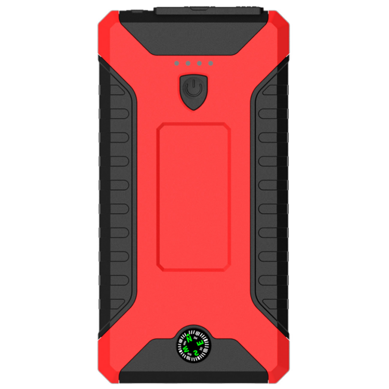 Multifunctional Auto Emergency Jump Starter 300A - 600A Gasoline Diesel Emergency Car Starter Pack  Digital Portable Emergency Car Battery Jump Starter with LED Light, Warning Light & SOS Integration