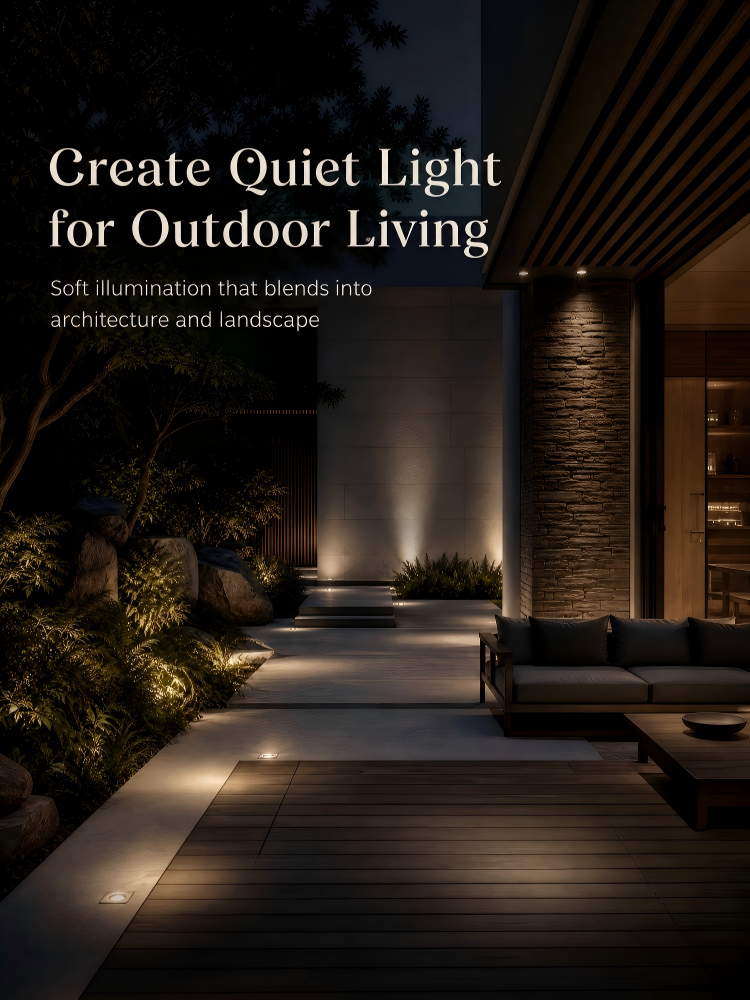 Square Stainless Steel 5W CREE LED Inground Lights Recessed For Outdoor Architectural