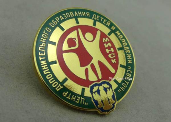 3D Imitation Hard Enamel Pin Die Stamped Metal Pin Badges For Military
