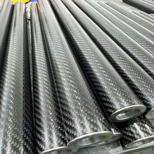 High Strength Carbon Fiber Guide Roller with Corrosion Resistance and Light Weight for Lithium Battery Production