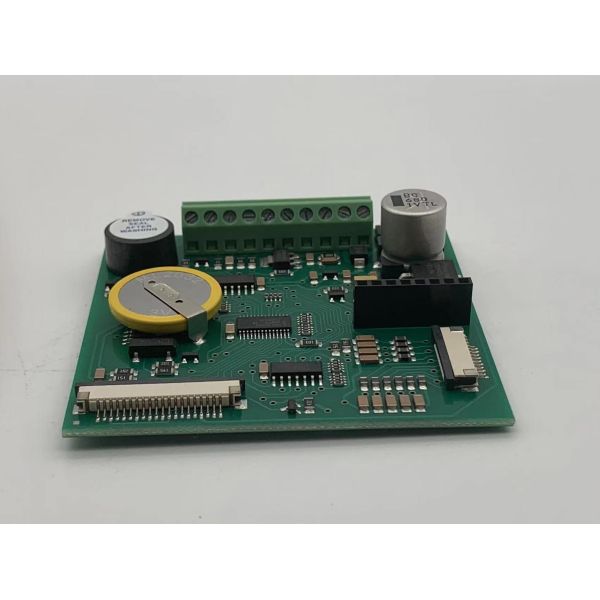 6 Layer 2 Oz Prototype PCB Assembly Black Soldmask White Silkscreen Green Surface