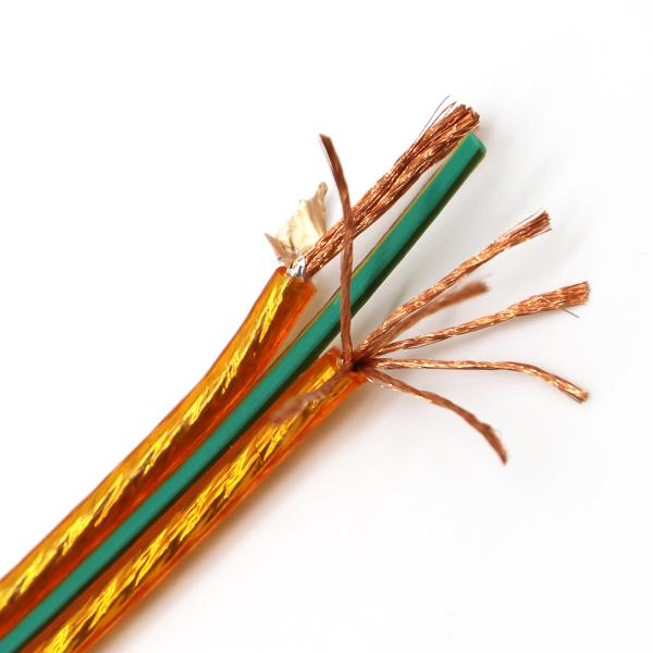 Flat Shielded Speaker Cable Audio Home Theater Copper Wire 18 Awg 21 Awg Speaker Cable