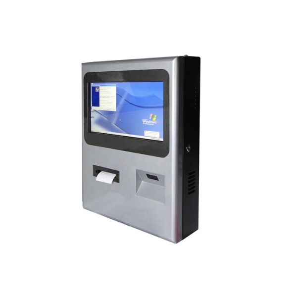Киоск с интерактивным IR сенсорным экраном Wallmount с QR-кодом и читателем штрих-кодов и тепловым принтером