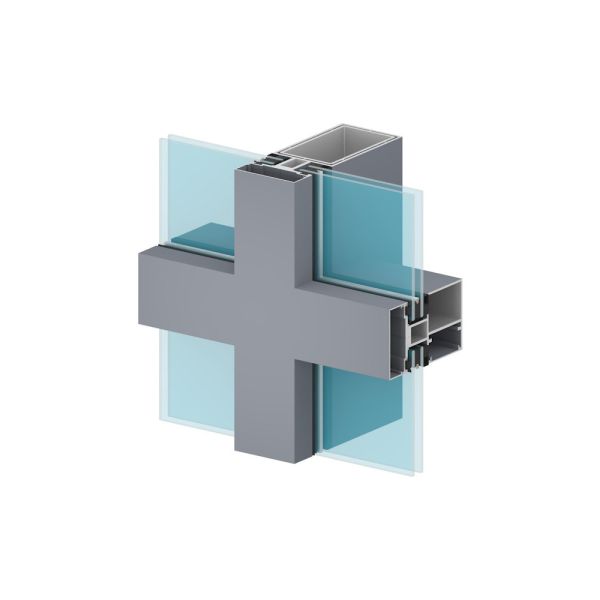 Покрытый порошком алюминиевый профиль алюминия КНК профиля ненесущей стены