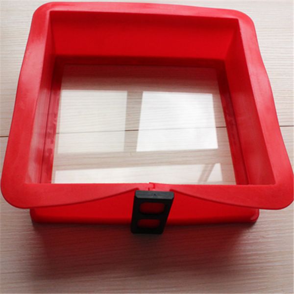 Custom Made Newest Design Silicone 9 Inch Springform Cheesecake Baking Pan With Glass Base