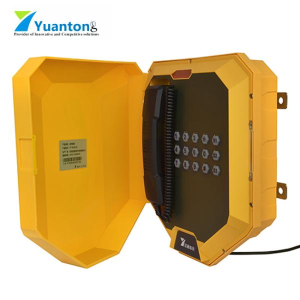 Impacto - telefone de aço inoxidável do telefone à prova de intempéries industrial resistente de Voip do vídeo