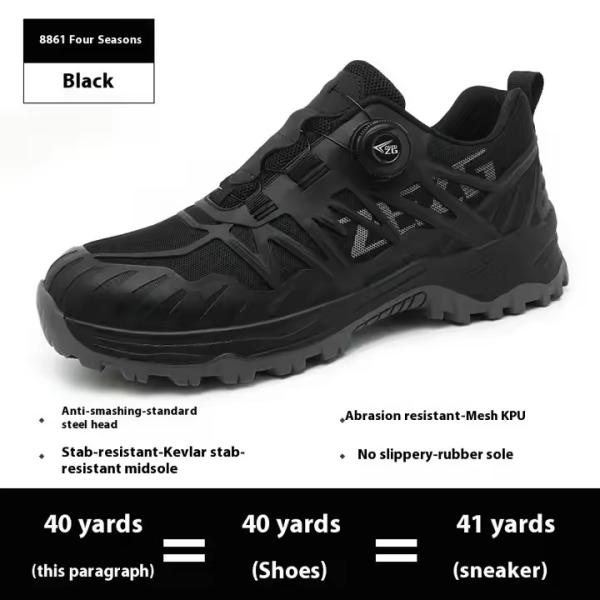 Kevlar Mid Sole Anti-stab Steel Toe BOA Rotating Buttons Safety Shoes For Industrial