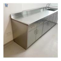 Superfície lisa Banco de laboratório de aço inoxidável Mesa de trabalho de laboratório Impermeável 85cm