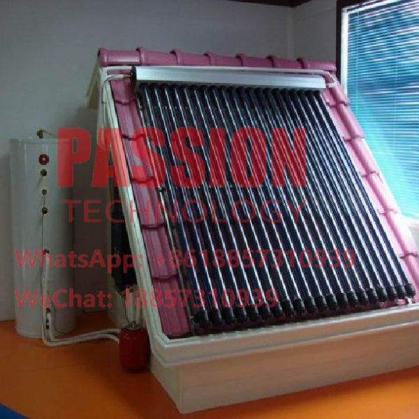 Pitched Roof Split Pressure Solar Water Heater 250L Heat Pipe Solar Heating Collector