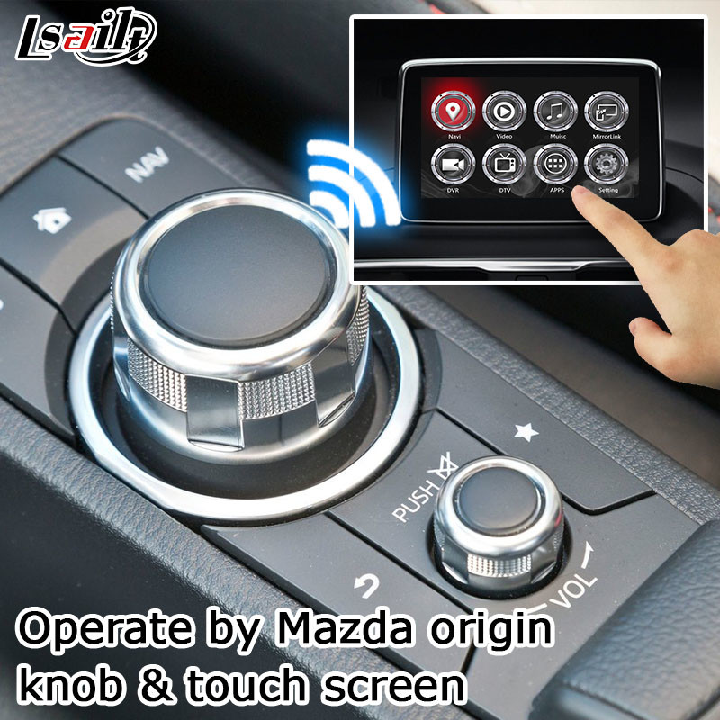 Коробка навигации андроида интерфейса Mazda 3 Axela carplay с управлением Facebook ручки Mazda