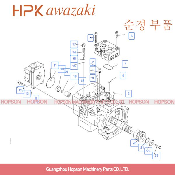 708-3T-00151 708-3T-00161 Excavator Main Pump For Komatsu PC60-8 PC70-8
