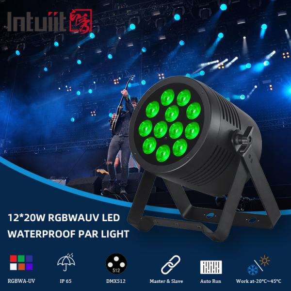 12x20W LED Par Light IP65 Waterproof RGBWA-UV 6IN1 DMX512 Stage Lighting