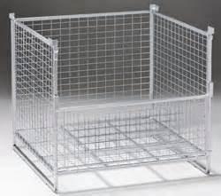 Warehouse IBC Metal Cage Wire Storage Cage 800kg Load Weight Stackable Boxes