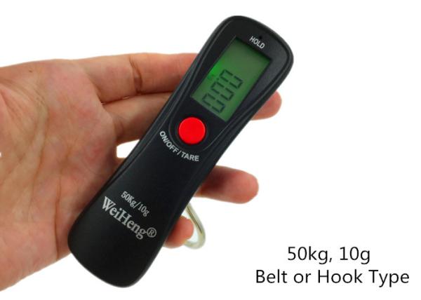 Green Backlit LCD Digital Luggage Scale For Travel Or Household Use