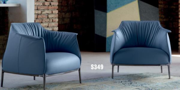 America style mid century lounge sofa with chromed foot