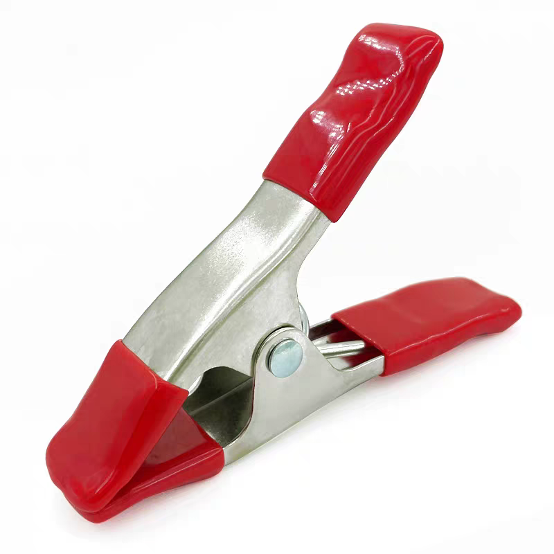 Convenient 6 INCH A-shape Metal Spring Clamps Red With Rubber Fitting Clips for Woodworking